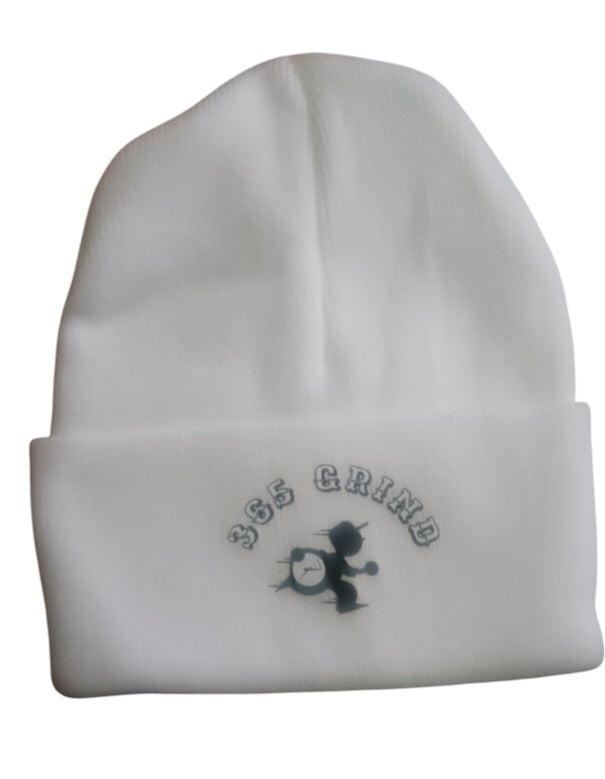 White & Black Beanie