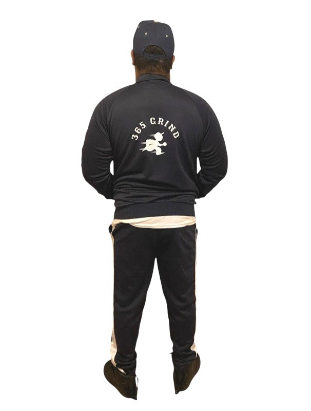 Navy Blue & White Track Suit
