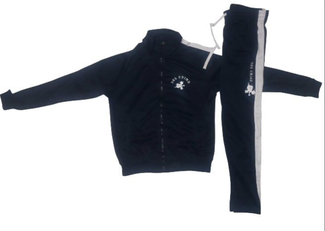 Navy Blue & White Track Suit