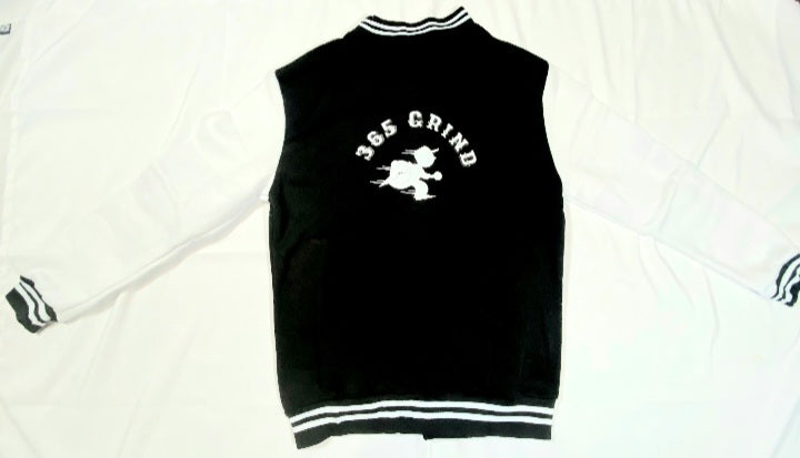 Black & White Varsity Style Jacket