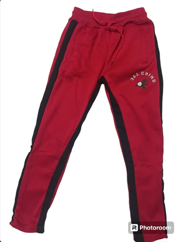 Red & Black Hoodie Jogger Set