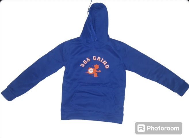 Royal Blue & Orange Hoodie Jogger Set