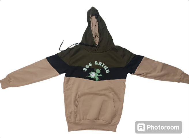 Green Black & Tan Hoodie Jogger Set