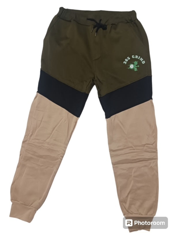 Green Black & Tan Hoodie Jogger Set