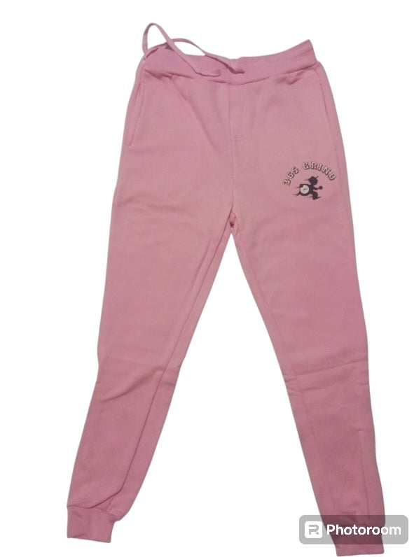 Pink & Black Hoodie Jogger Set