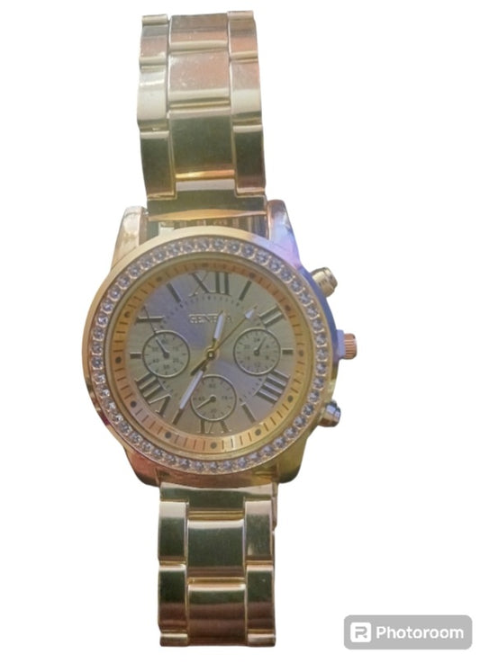 Women's 18k Gold Over Stainless Steel Watch