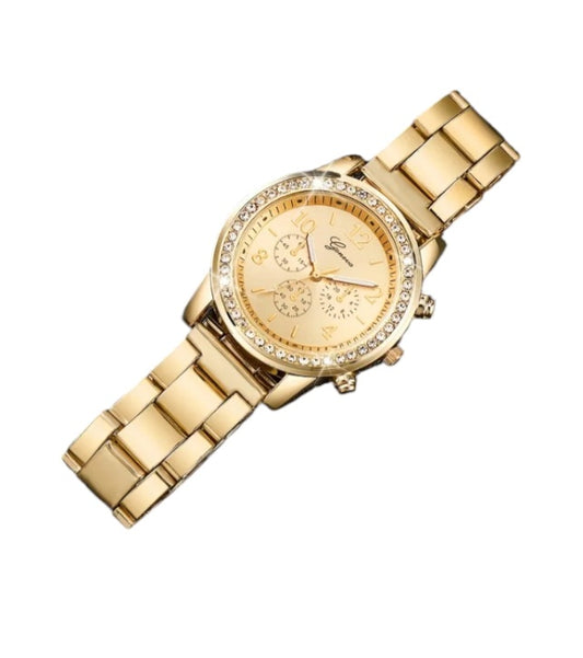 Women's 18k Gold Over Stainless Steel Watch