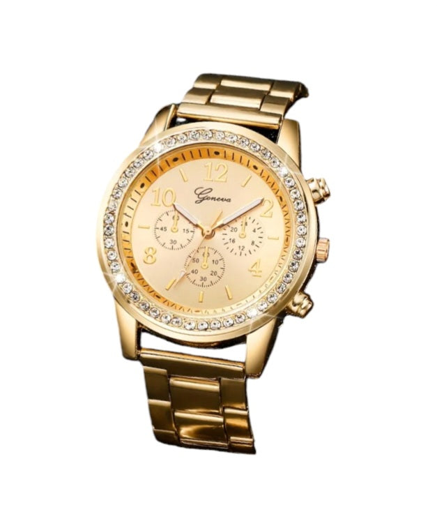 Women's 18k Gold Over Stainless Steel Watch