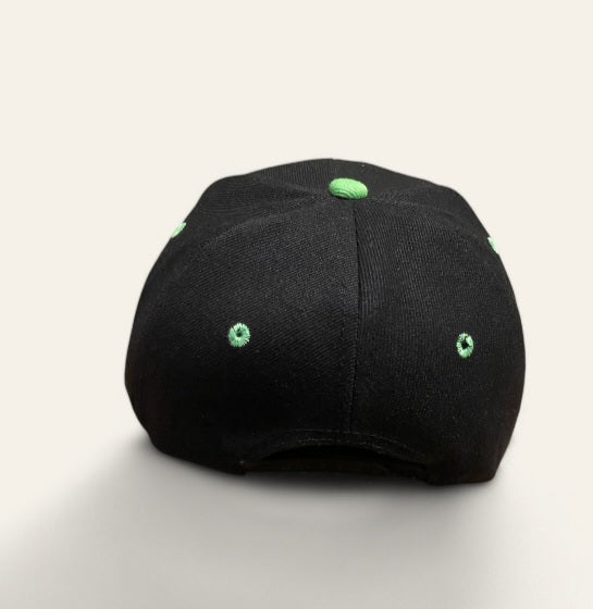 Green & Black Snapback Hat