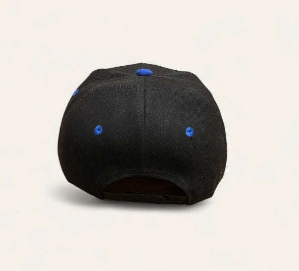 Royal Blue & Black Snapback Hat