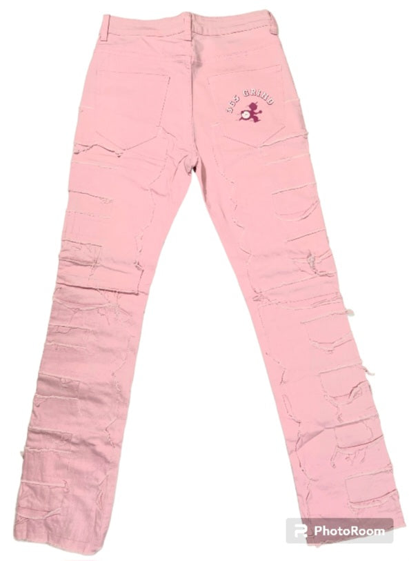 Pink Stack Jeans