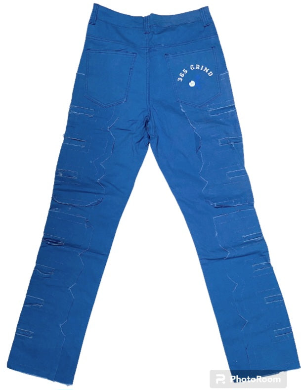 Royal Blue Stack Jeans