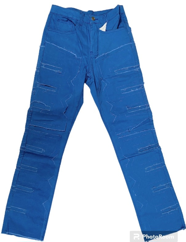 Royal Blue Stack Jeans