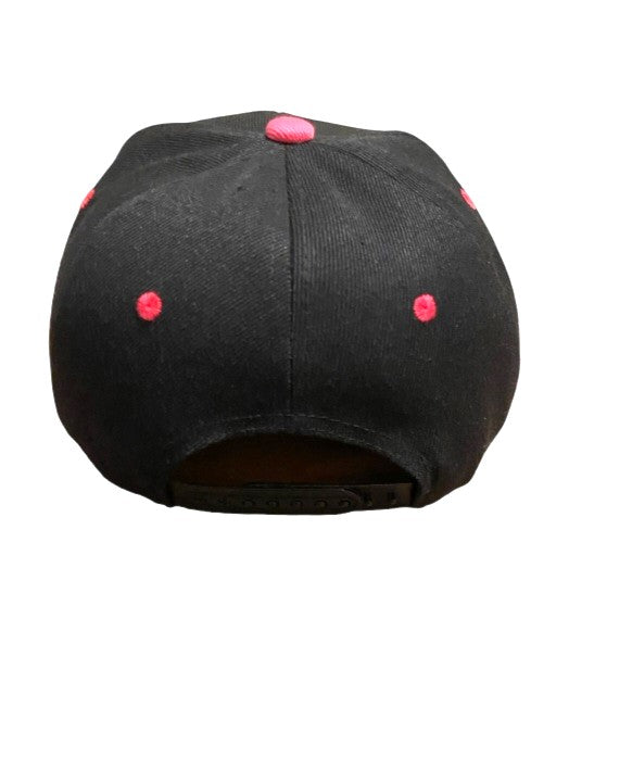 Pink & Black Snapback Hat