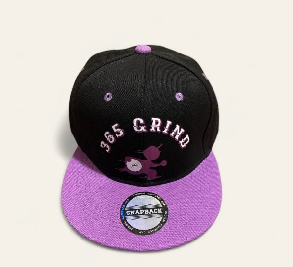 Purple & Black Snapback Hat