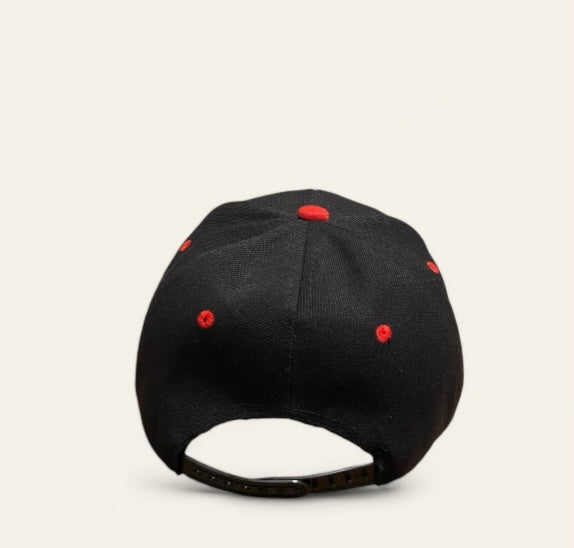 Red & Black Snapback Hat