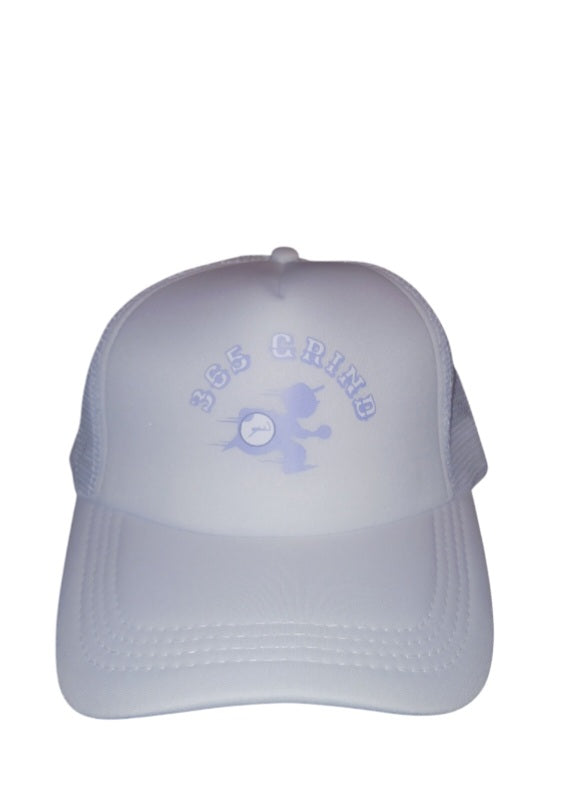 White & Lavender Trucker Hat