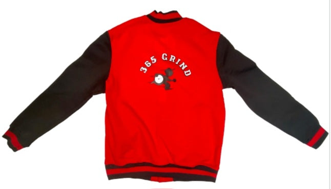 Red & Black Varsity Style Jacket