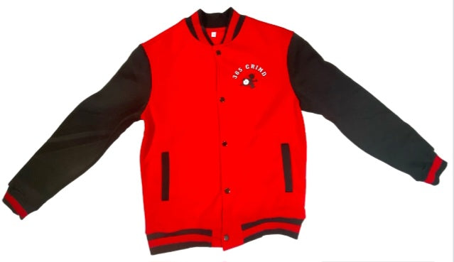 Red & Black Varsity Style Jacket