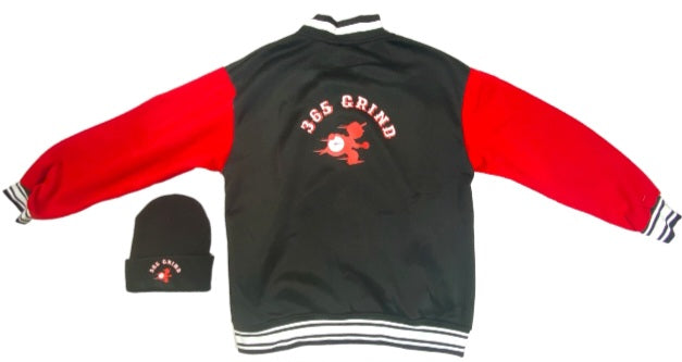 Black & Red Varsity Style Jacket