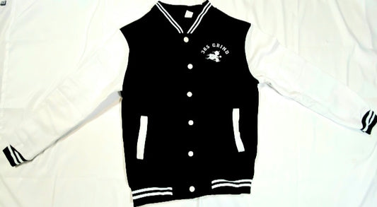 Black & White Varsity Style Jacket