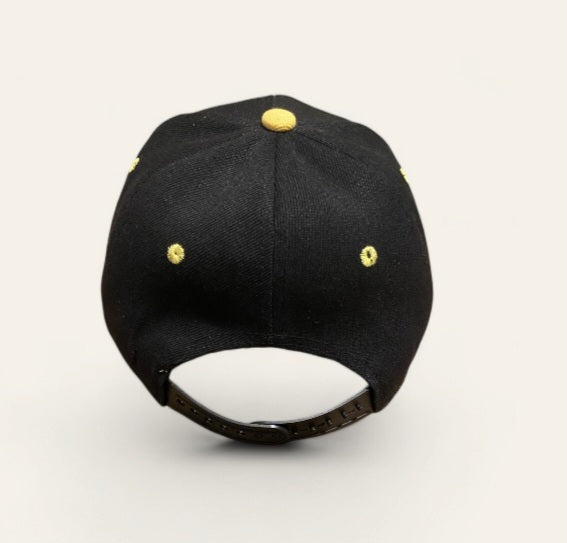 Yellow & Black Snapback Hat