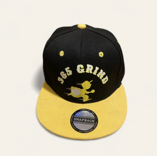 Yellow & Black Snapback Hat